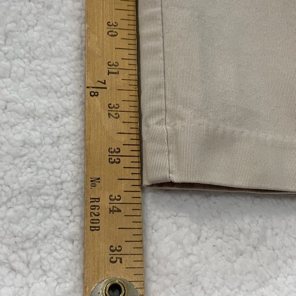 Perry Ellis Cottons Men's Chino Flat Front Pants 36x34* Beige - Picture 9 of 11
